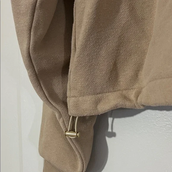 OAK + FORT Tan Quarter-Zip Pullover - Picture 5 of 5